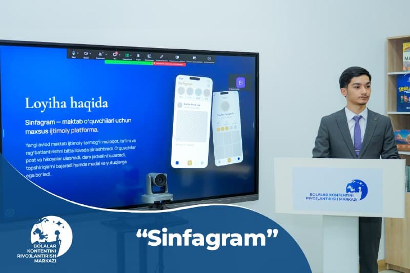 “SINFAGRAM” — maktab o‘quvchilari uchun xavfsiz ijtimoiy tarmoq - 1